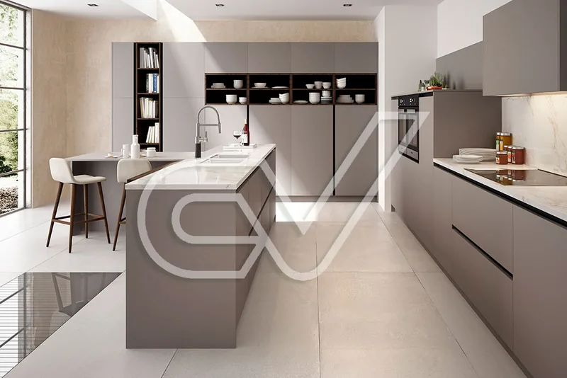 Cocina a medida con isla central